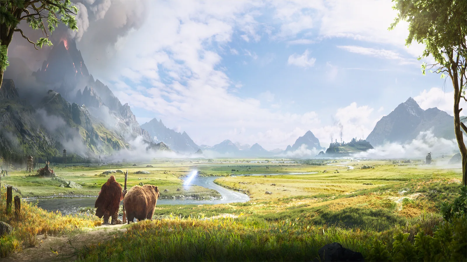 LOOTOVORE Guides WoW – Illustration officielle de WoW Forever : un aventurier et son ours face à une vallée d'Azeroth