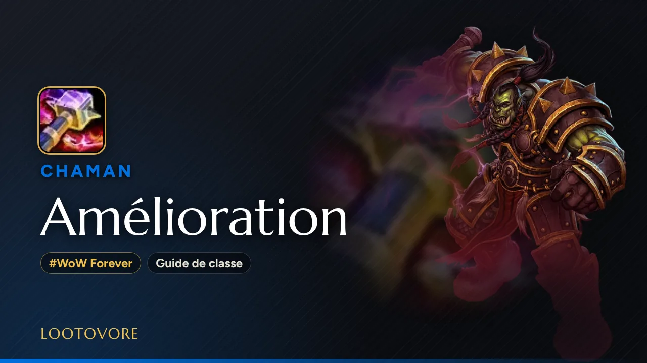 LOOTOVORE Guides WoW – Illustration du guide Chaman Amélioration WoW Forever