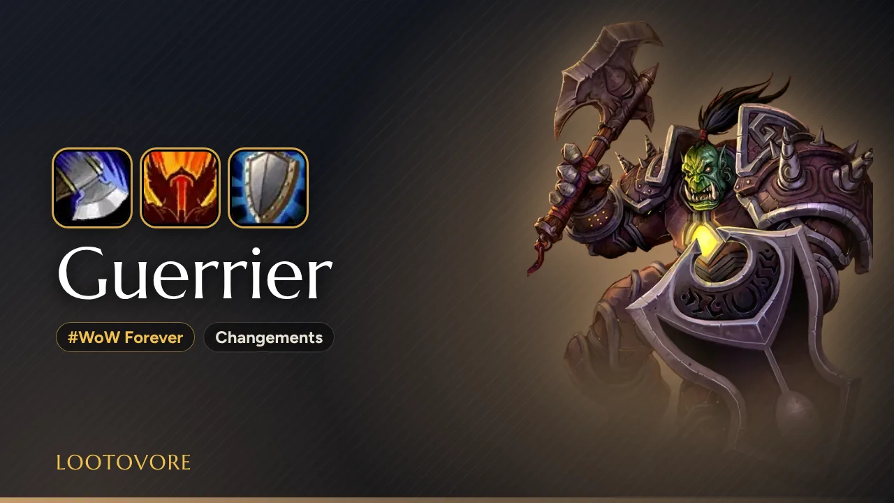 LOOTOVORE Guides WoW – Illustration du Guerrier dans WoW Forever