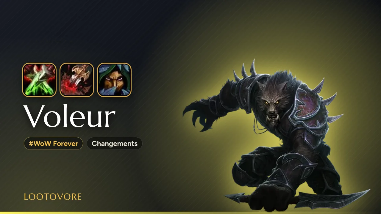 LOOTOVORE Guides WoW – Illustration du Voleur dans WoW Forever