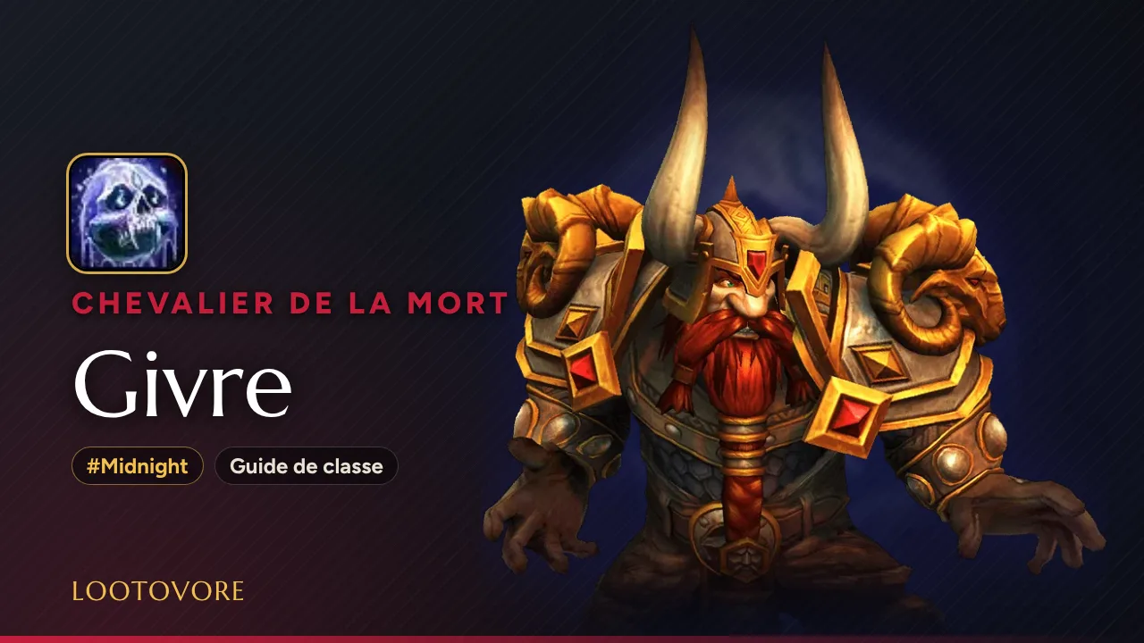 LOOTOVORE Guides WoW – Illustration du guide Chevalier de la mort Givre Midnight