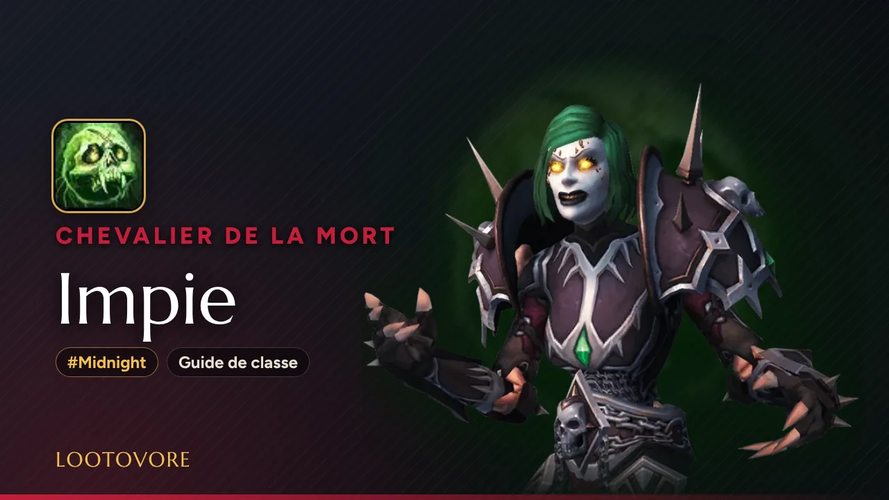 LOOTOVORE Guides WoW – Illustration du guide Chevalier de la mort Impie Midnight