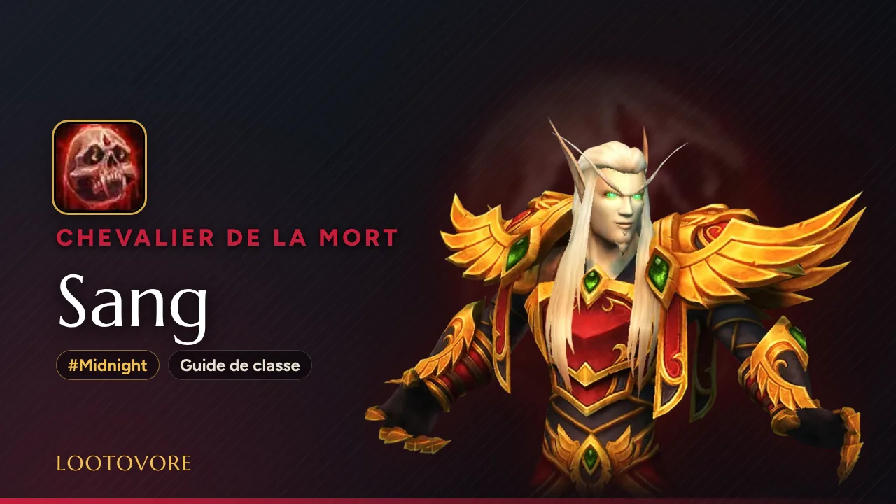 LOOTOVORE Guides WoW – Illustration du guide Chevalier de la mort Sang Midnight