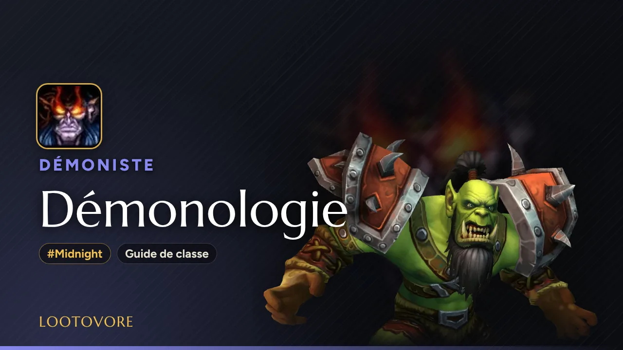 LOOTOVORE Guides WoW – Illustration du guide Démoniste Démonologie Midnight