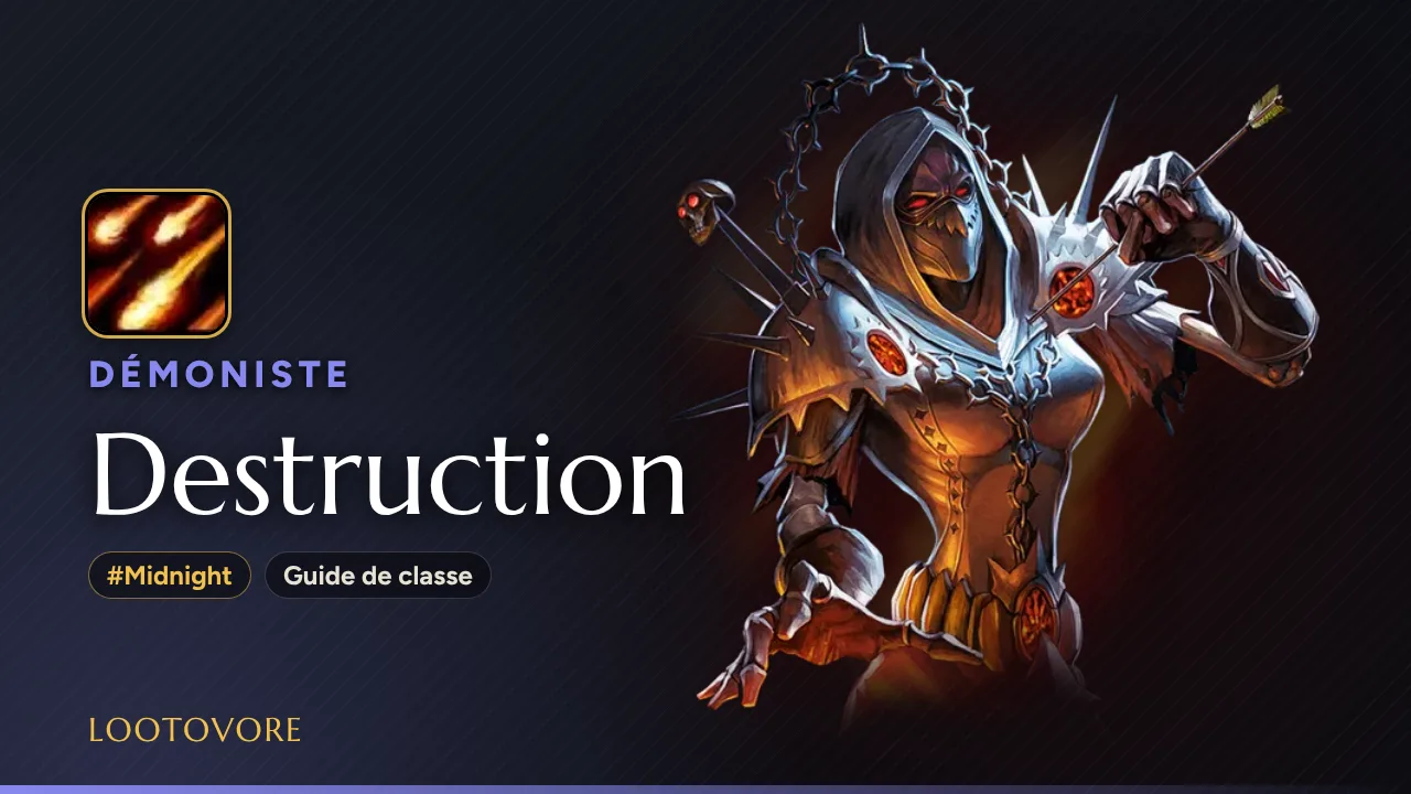 LOOTOVORE Guides WoW – Illustration du guide Démoniste Destruction Midnight