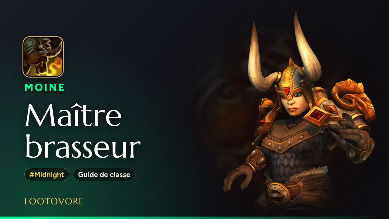 LOOTOVORE Guides WoW – Illustration du guide Moine Maître brasseur Midnight