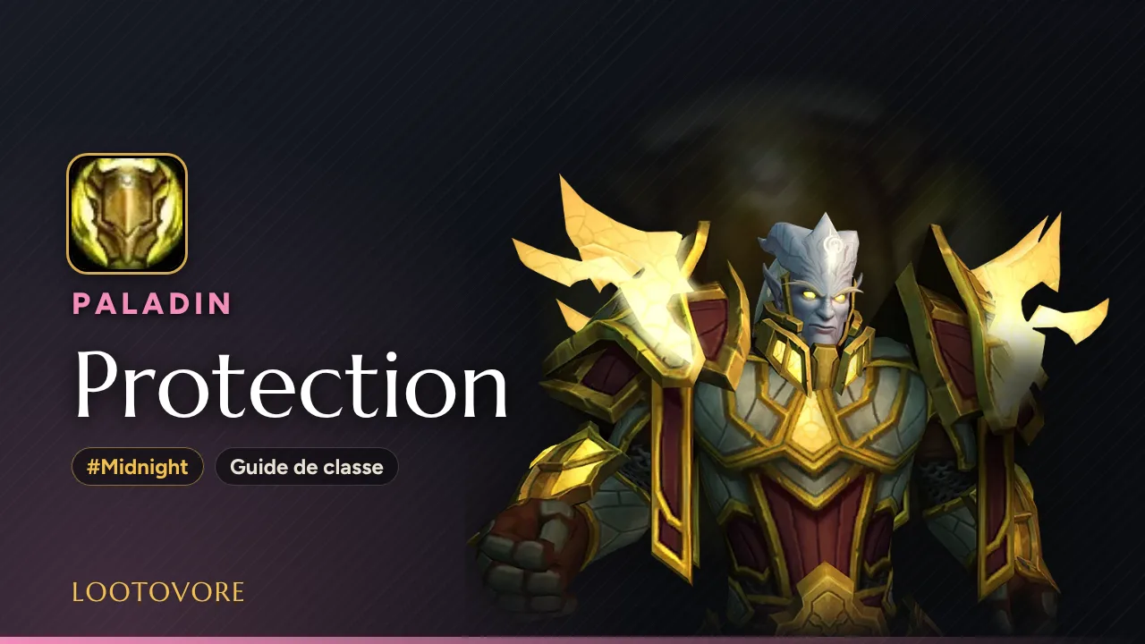 LOOTOVORE Guides WoW – Illustration du guide Paladin Protection Midnight