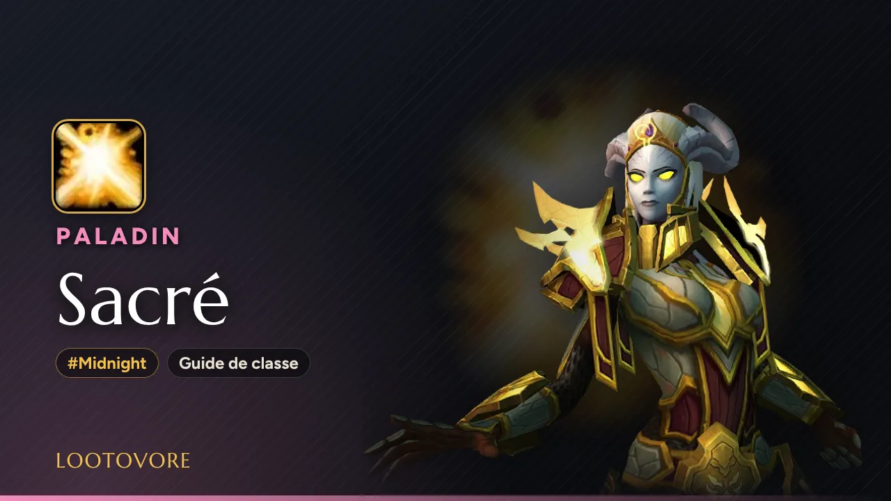 LOOTOVORE Guides WoW – Illustration du guide Paladin Sacré Midnight