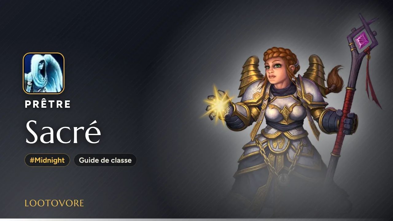 LOOTOVORE Guides WoW – Illustration du guide Prêtre Sacré Midnight
