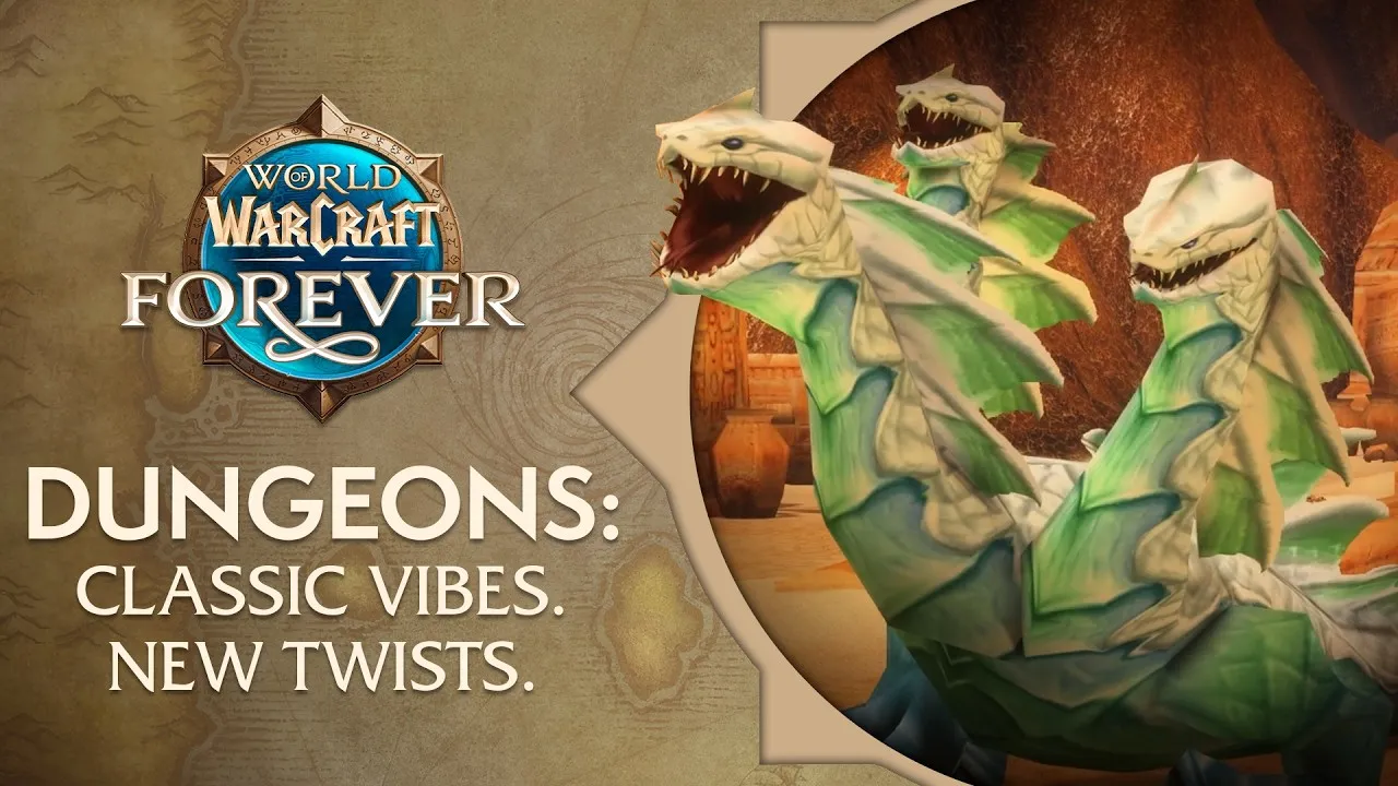 LOOTOVORE Guides WoW – Image de la vidéo officielle des donjons du lancement de WoW Forever
